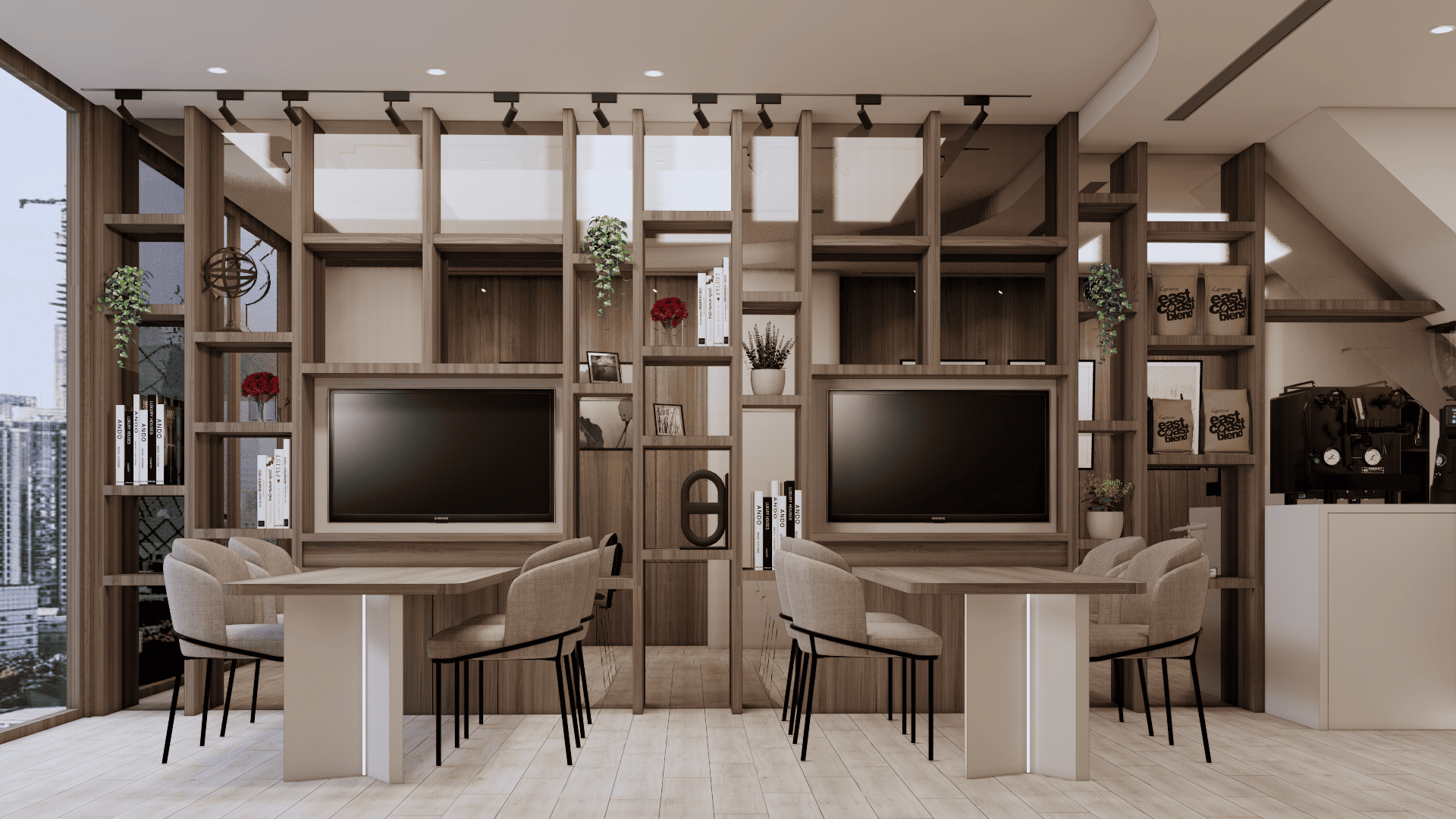 接待廳側邊透視